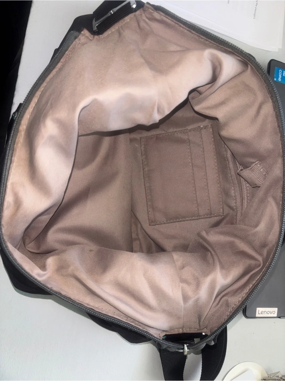 Baggallini Black Shoulder Hobo Bag